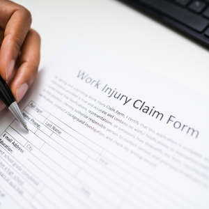 photo of a workers compensation claim form